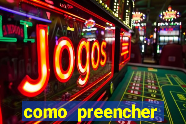 como preencher recibo de pagamento
